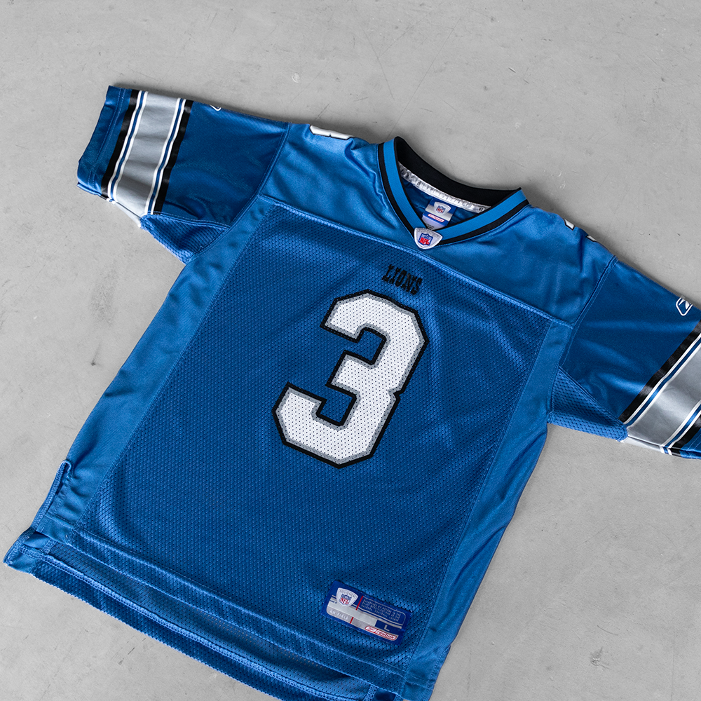 Vintage Detroit Lions Joey Harrington #3 Youth Football Jersey (L)
