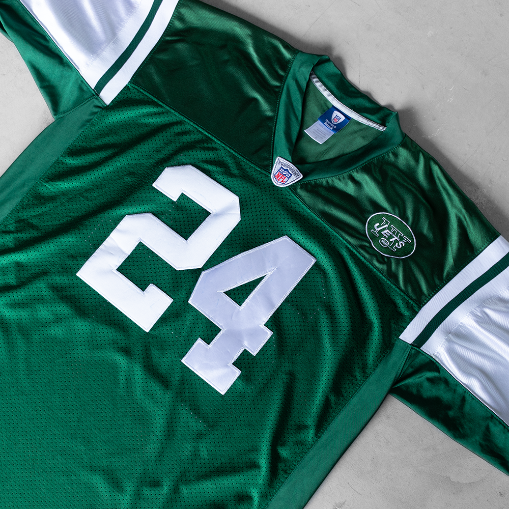 Vintage New York Jets Darrelle Revis #24 Football Jersey (XXL)