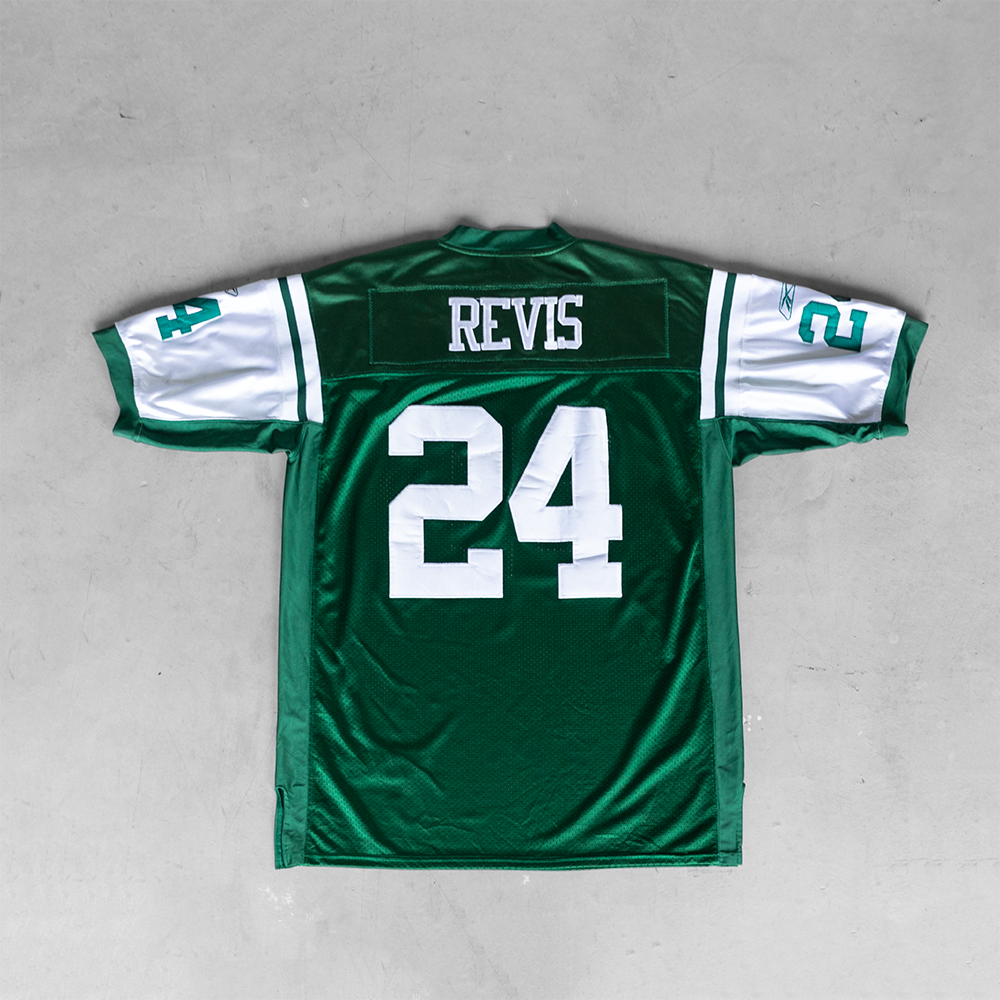 Vintage New York Jets Darrelle Revis #24 Football Jersey (XXL)