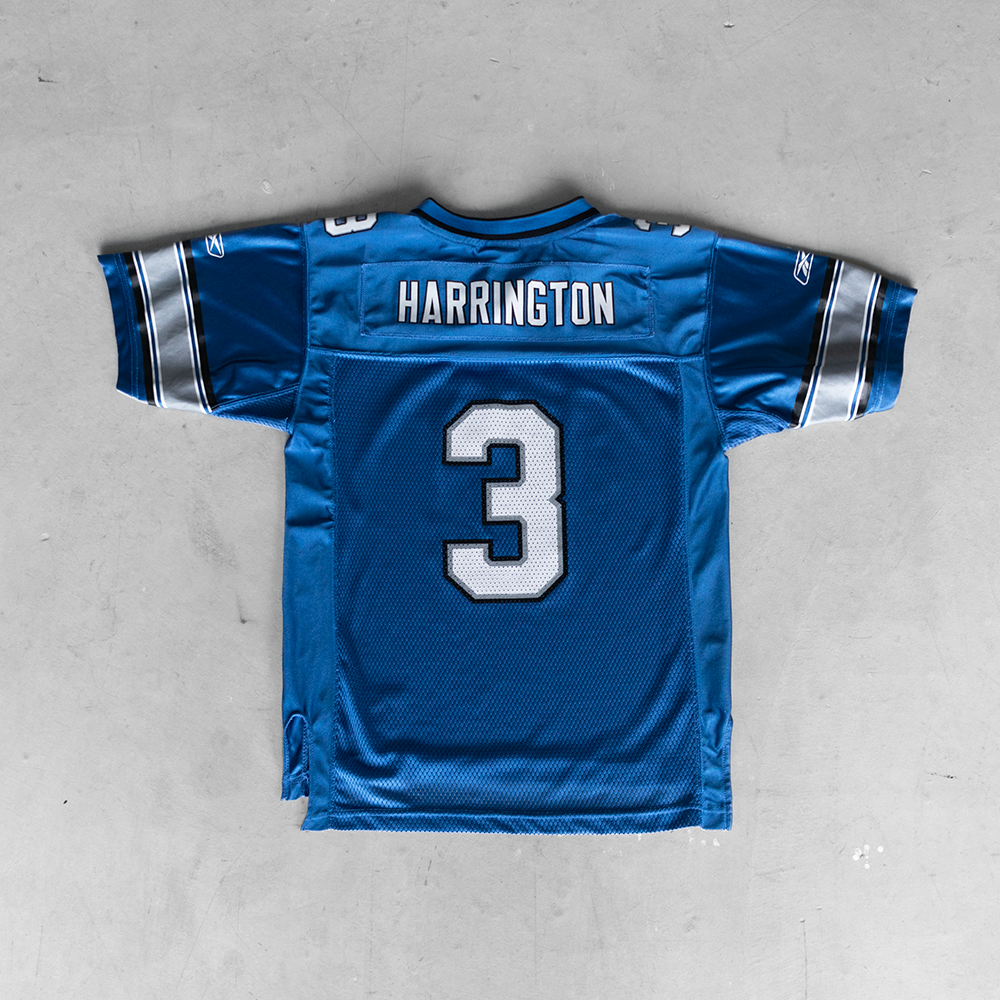 Vintage Detroit Lions Joey Harrington #3 Youth Football Jersey (L)