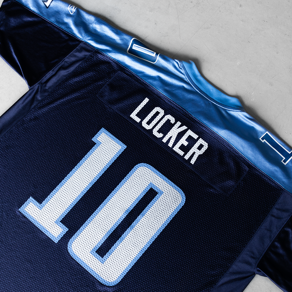 Vintage NFL Tennessee Titans Jake Locker #10 Football Jersey (XXL)