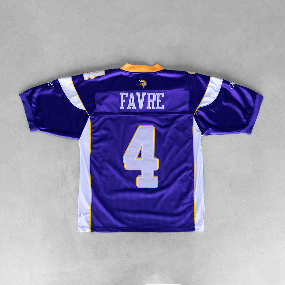 Vintage NFL Minnesota Vikings Brett Favre #4 Football Jersey (L)
