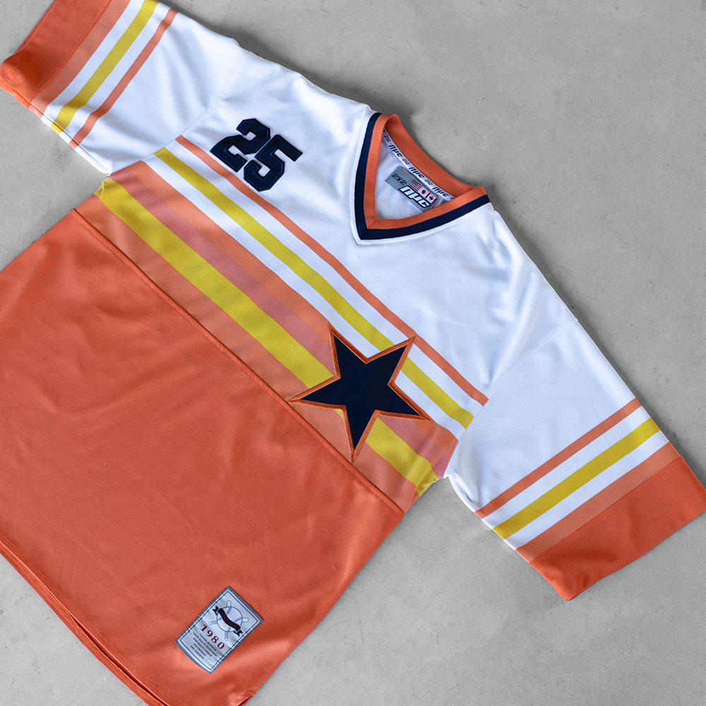 Vintage NYC 212 #25 Orange Baseball Jersey (L)