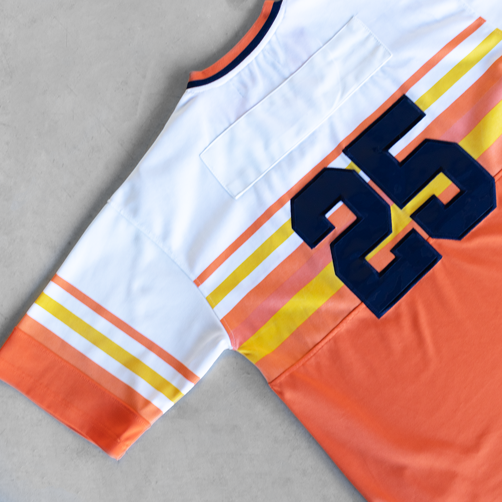 Vintage NYC 212 #25 Orange Baseball Jersey (L)