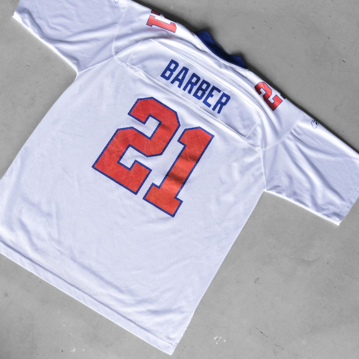 Vintage NFL New York Giants #21 Tiki Barber Away Football Jersey (L)