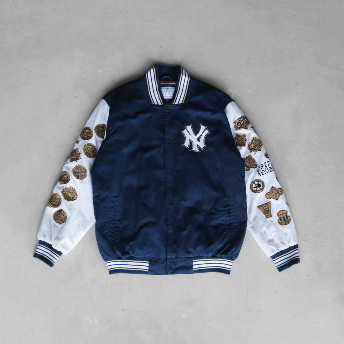 Vintage MLB NY Yankees 27 World Series Champions Patches Jacket (L)
