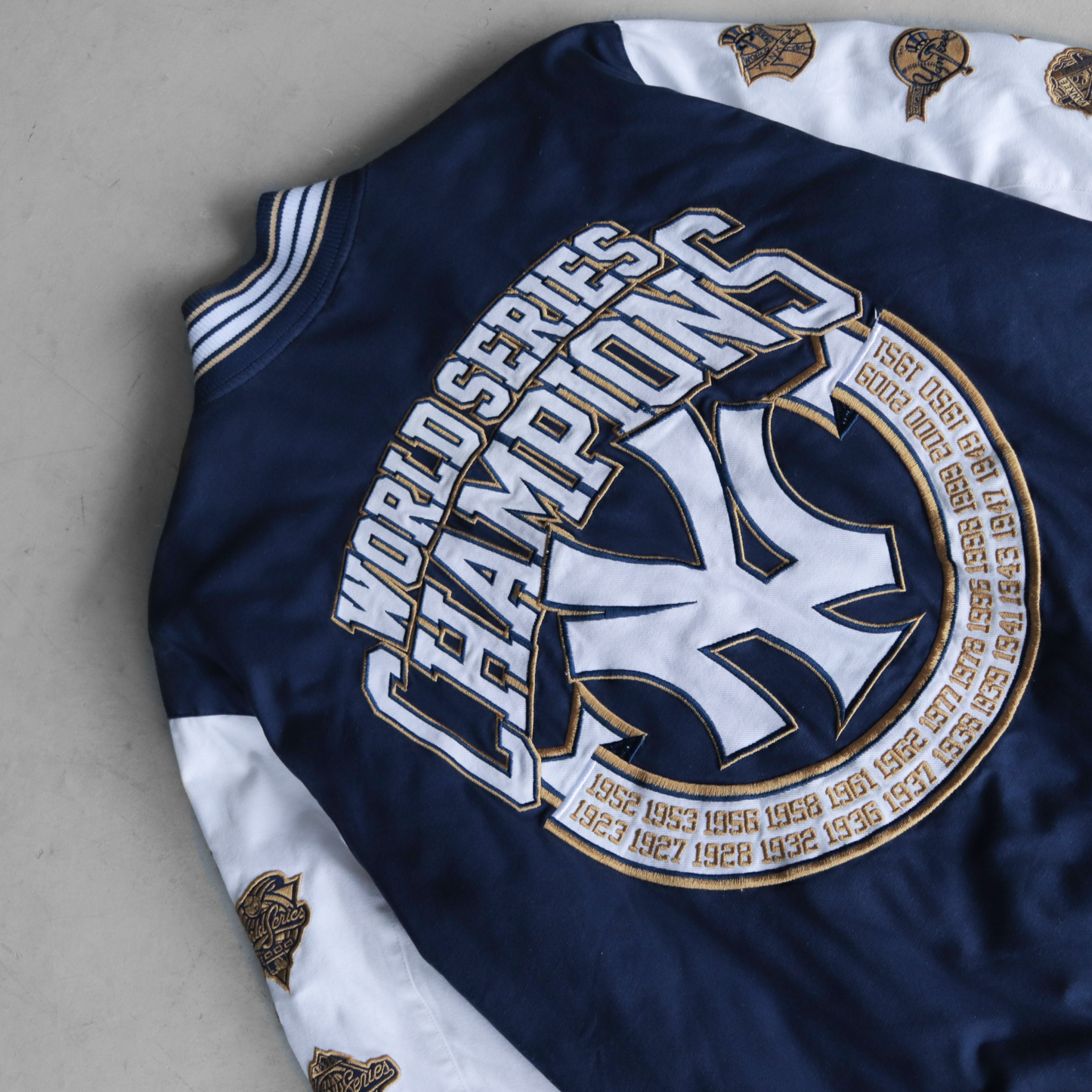 Vintage MLB NY Yankees 27 World Series Champions Patches Jacket (L)