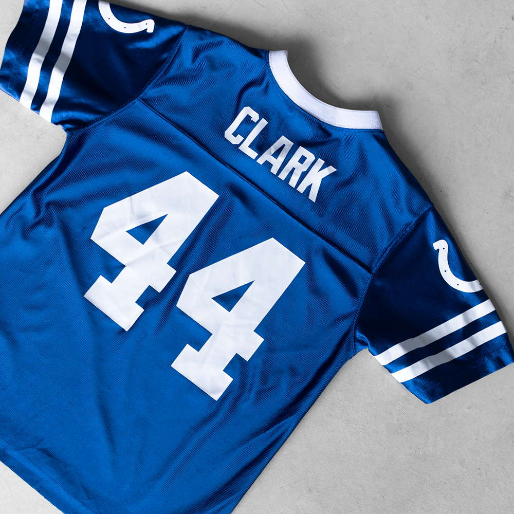 Vintage NFL Indianapolis Colts Dallas Clark #44 Youth Football Jersey (L)