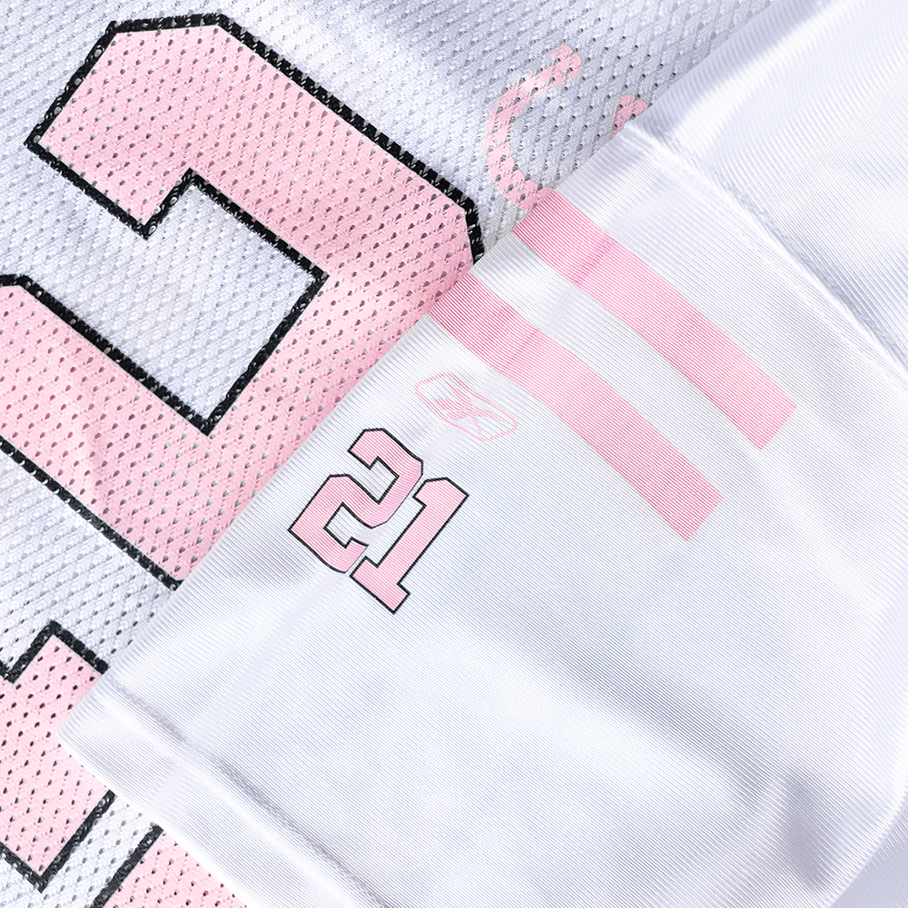 Vintage NFL Bob Sanders Pink #21 Youth Football Jersey (XL)
