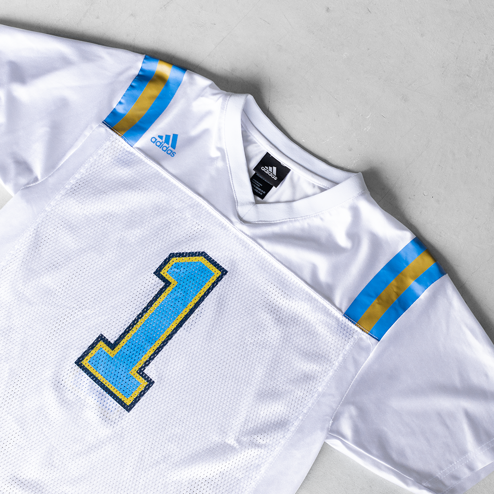 Vintage Adidas UCLA Bruins #1 Youth Football Jersey (XL)