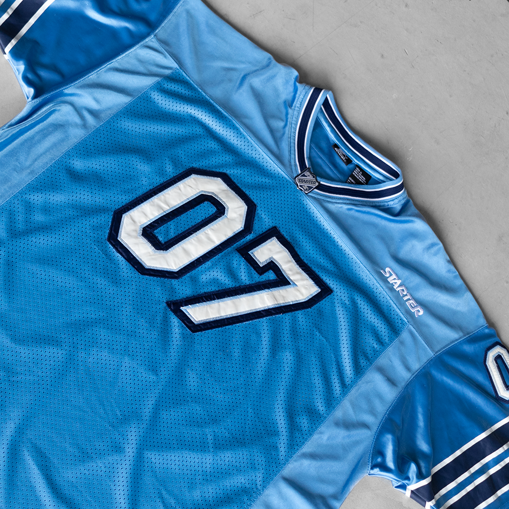 Vintage Stater Blue #07 Football Jersey (XL)