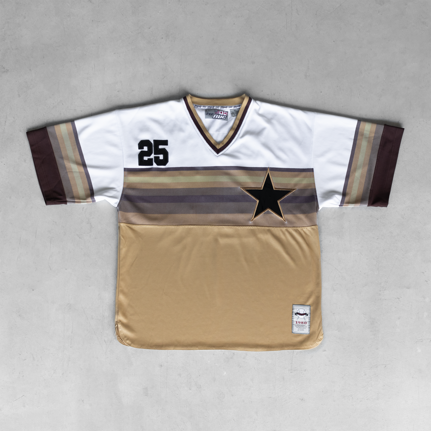 Vintage NYC 212 #25 Brown Baseball Jersey (XL)