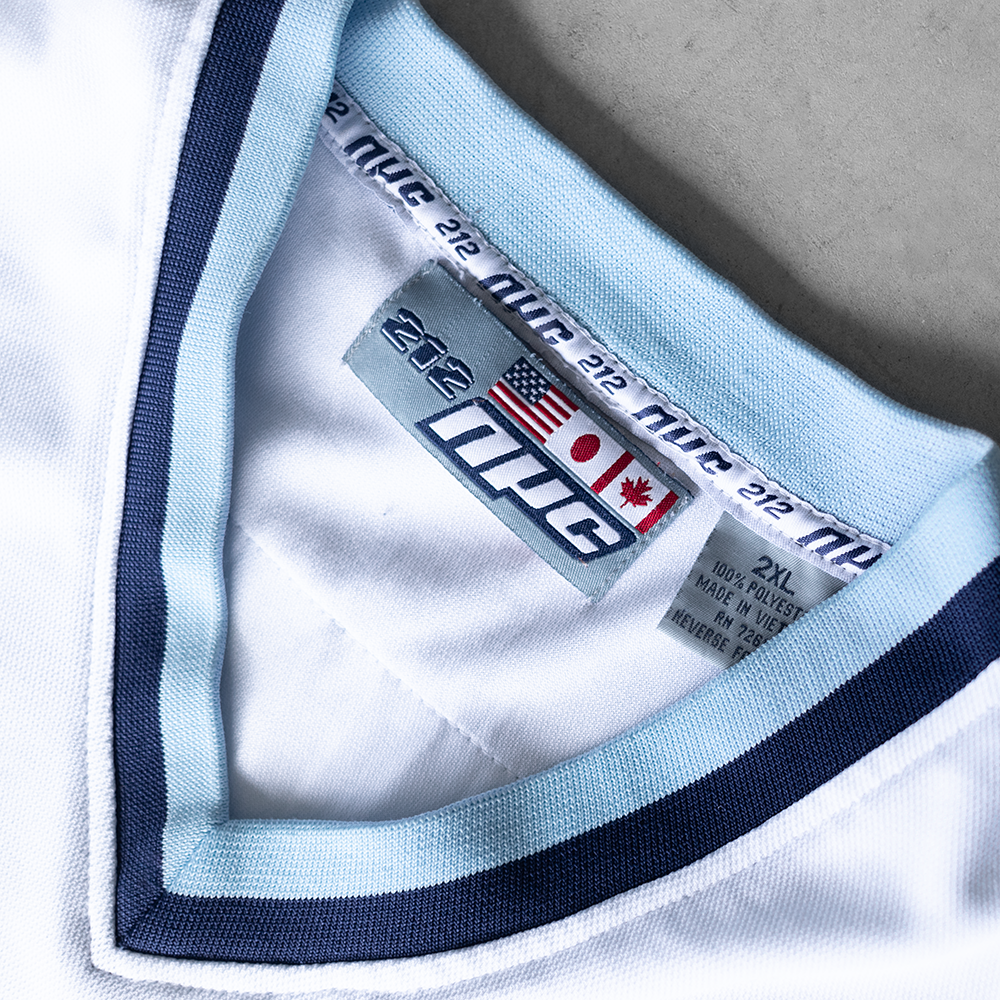 Vintage NYC 212 #25 Blue Baseball Jersey (XXL)