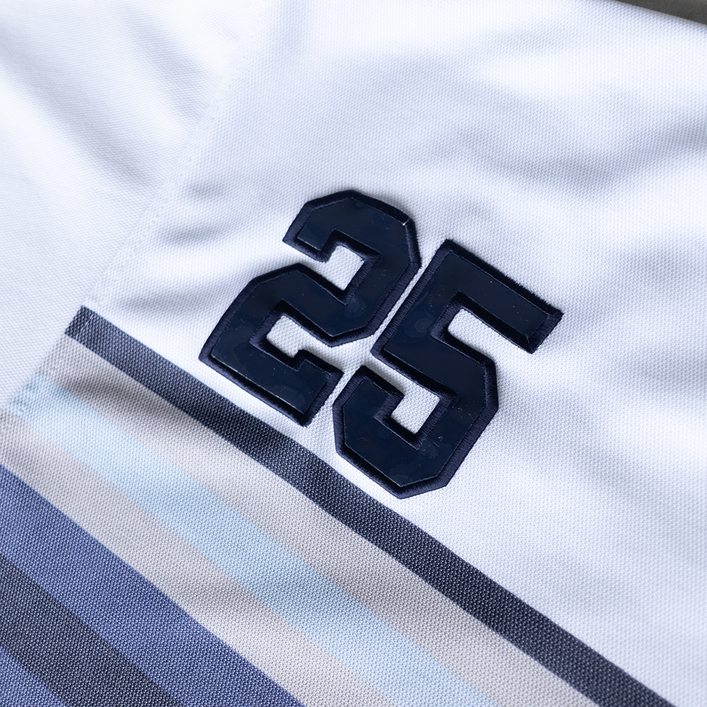Vintage NYC 212 #25 Blue Baseball Jersey (XXL)