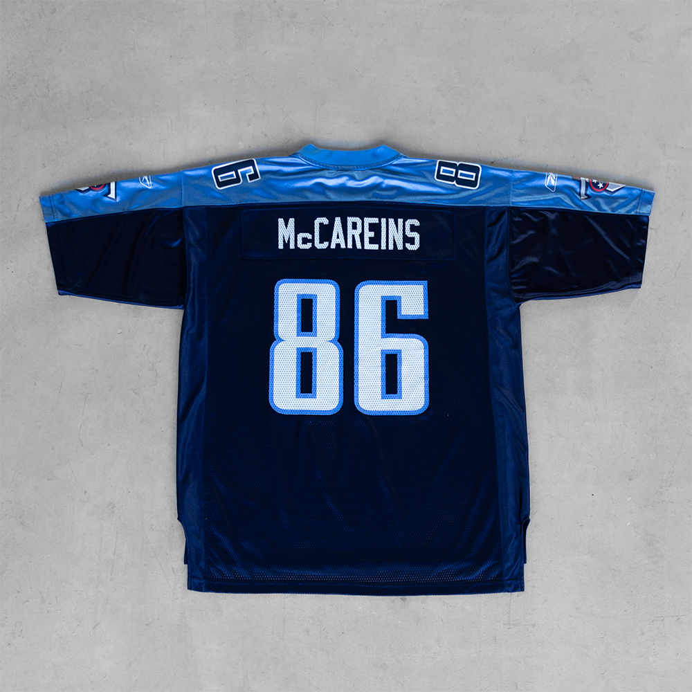 Vintage NFL Tennessee Titans Justin McCareins #86 Football Jersey (XL)