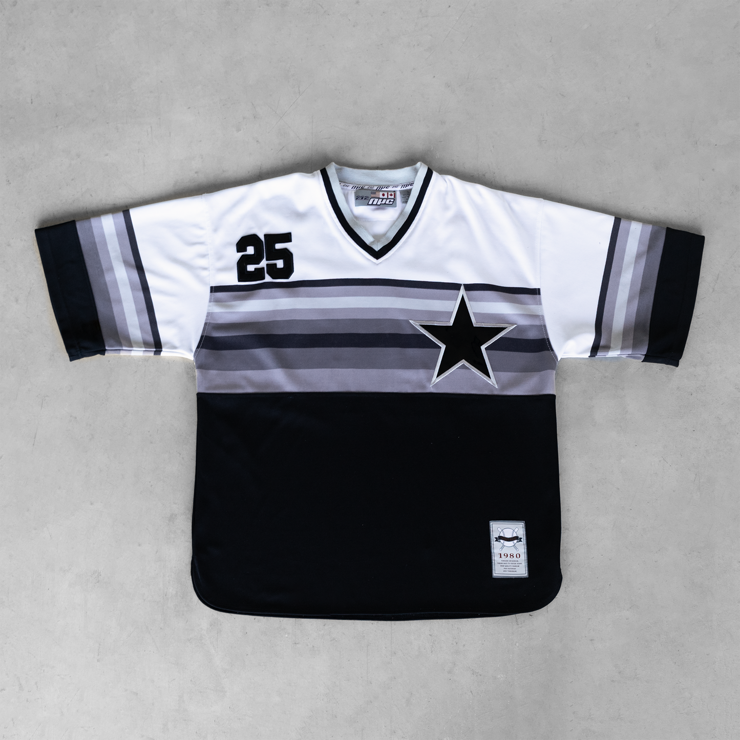 Vintage NYC 212 #25 Black Baseball Jersey (L)