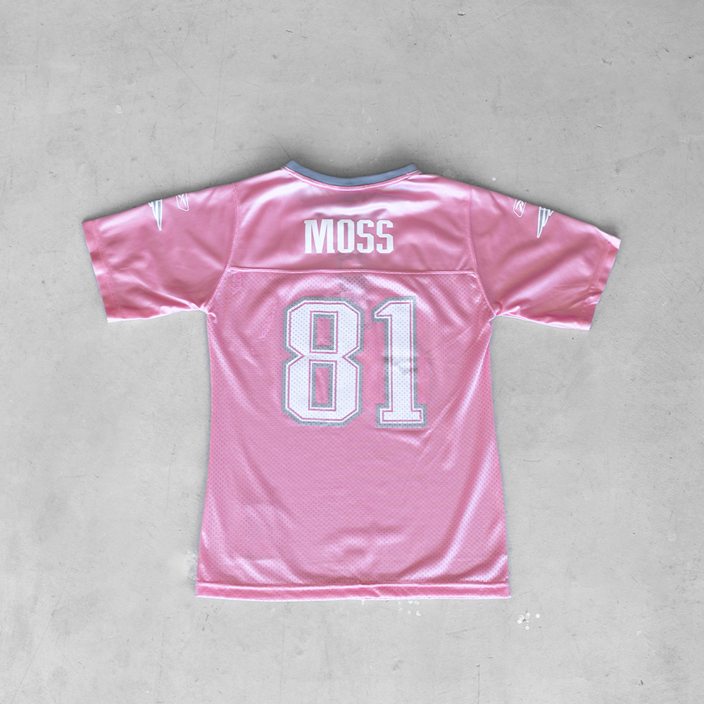 Vintage NFL New England Patriots Randy Moss #81 Youth Football Jersey (M)