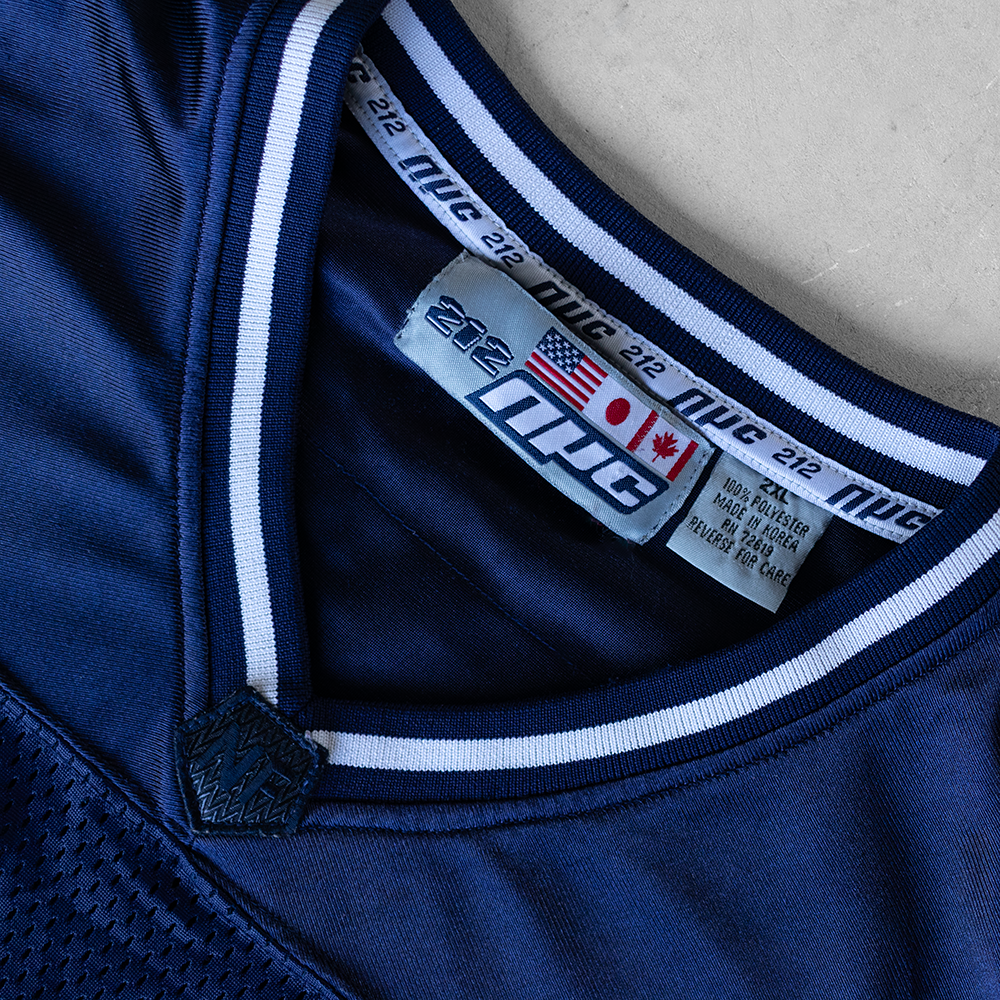 Vintage 212 NYC #28 Navy Football Jersey (XXL)