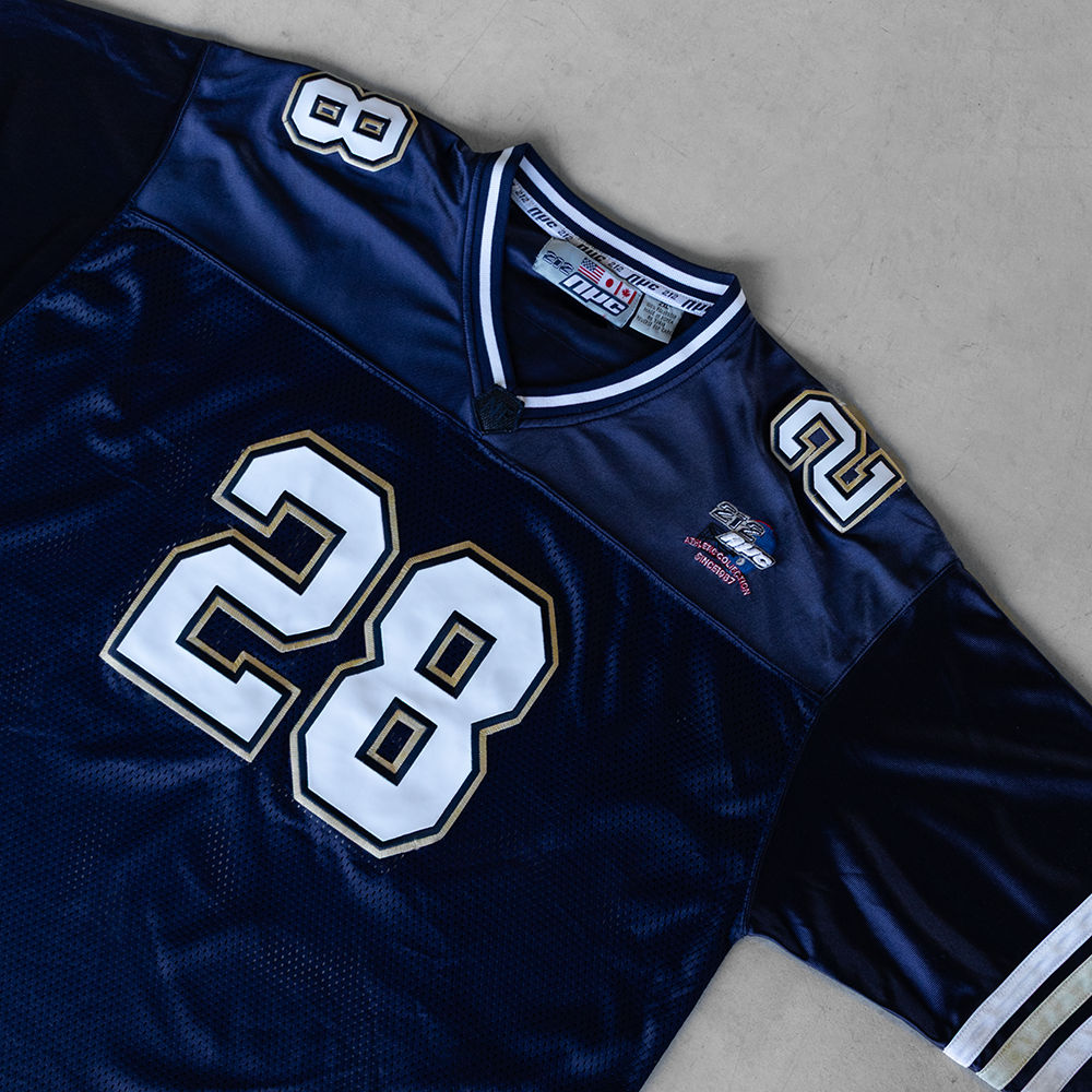 Vintage 212 NYC #28 Navy Football Jersey (XXL)