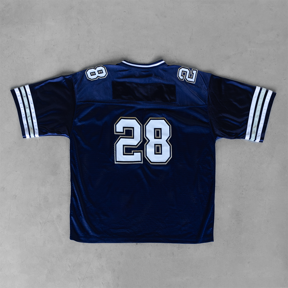 Vintage 212 NYC #28 Navy Football Jersey (XXL)