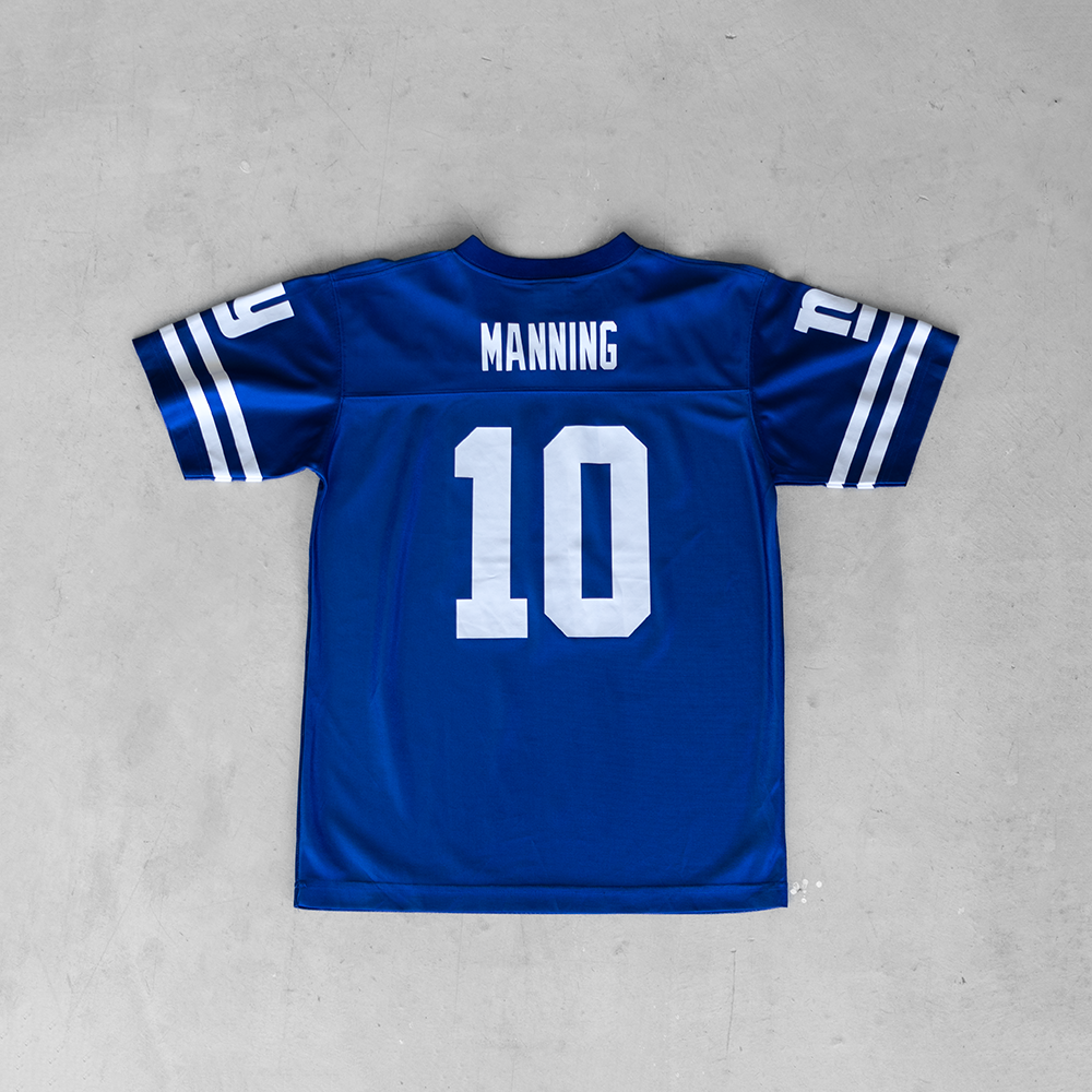 Vintage NFL NY Giants Eli Manning #10 Youth Football Jersey (XL)