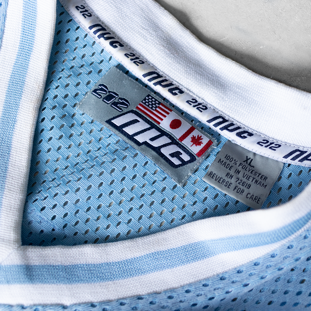 Vintage 212 NYC #03 Baby Blue Football Jersey (XL)