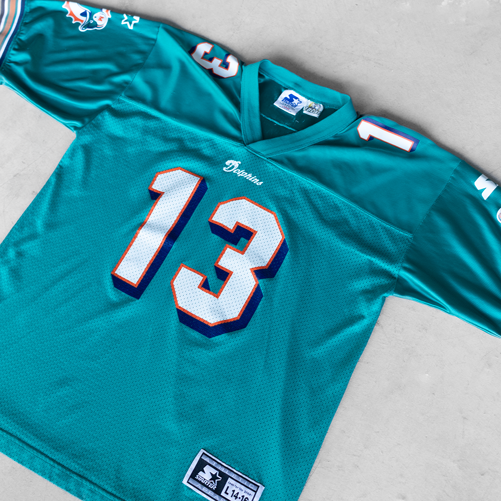 Vintage NFL Miami Dolphins Dan Marino #13 Youth Football Jersey (L)