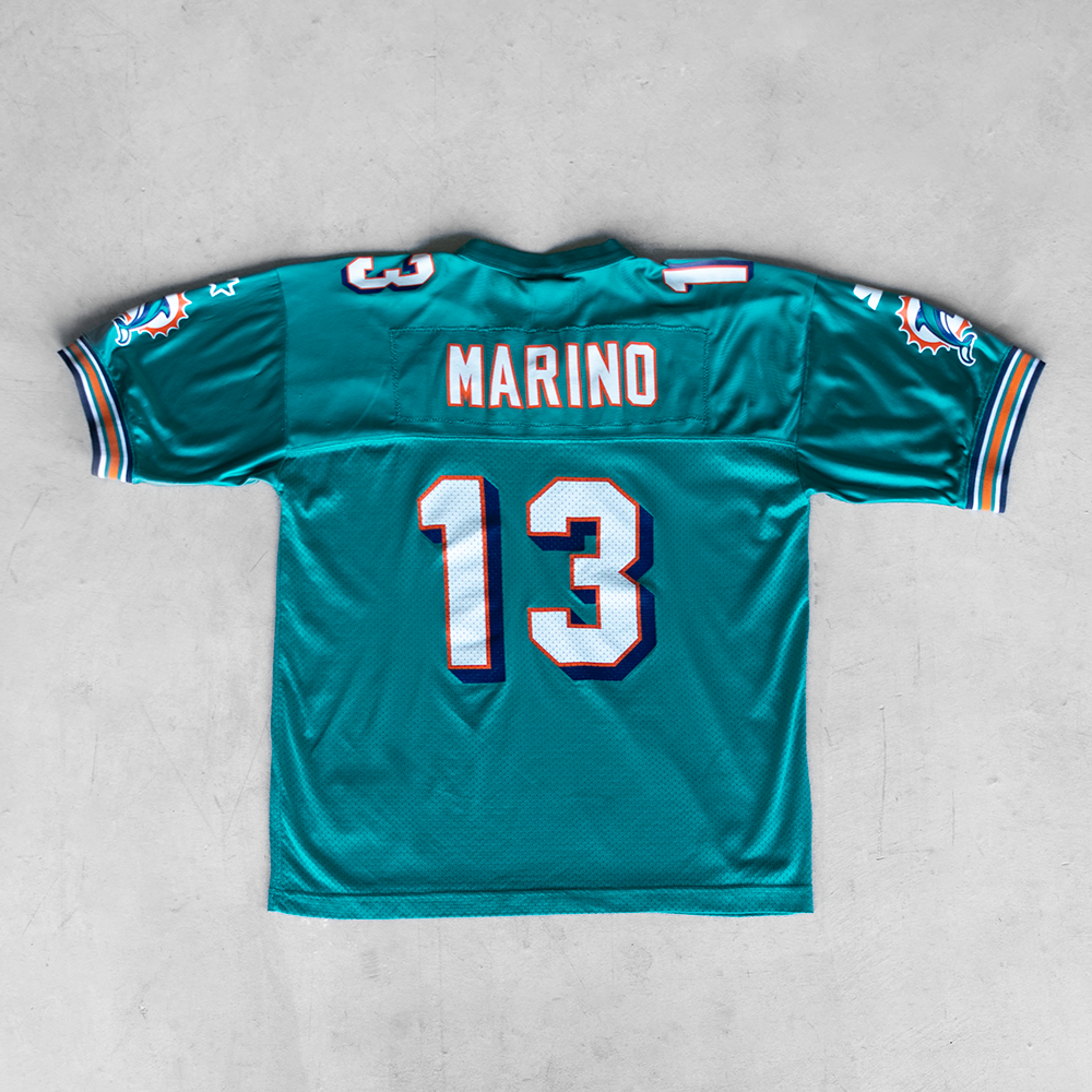 Vintage NFL Miami Dolphins Dan Marino #13 Youth Football Jersey (L)