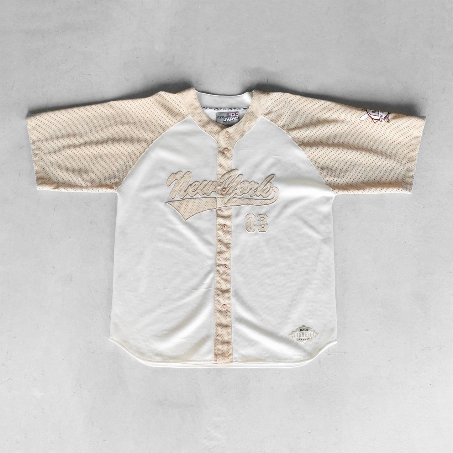 Vintage 2003 New York #03 Baseball Jersey (XL)