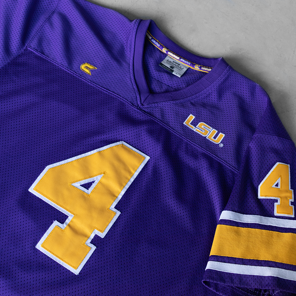 Vintage LSU Tigers #4 Football Jersey (L)