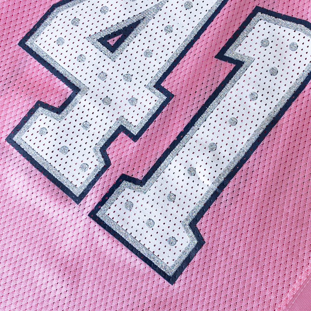 Vintage NFL Super Bowl #41 Pink Youth Football Jersey