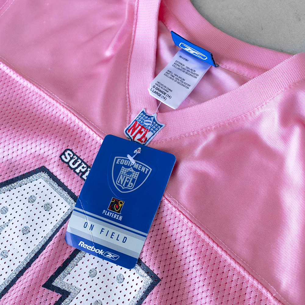Vintage NFL Super Bowl #41 Pink Youth Football Jersey