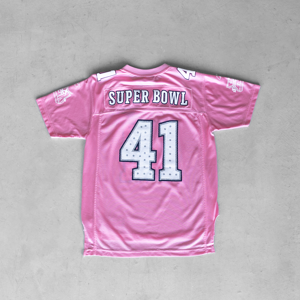 Vintage NFL Super Bowl #41 Pink Youth Football Jersey