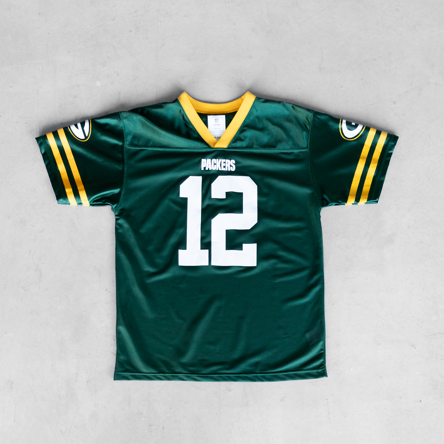 Vintage NFL Green Bay Packers Aaron Rodgers #12 Youth Football Jersey (XL)