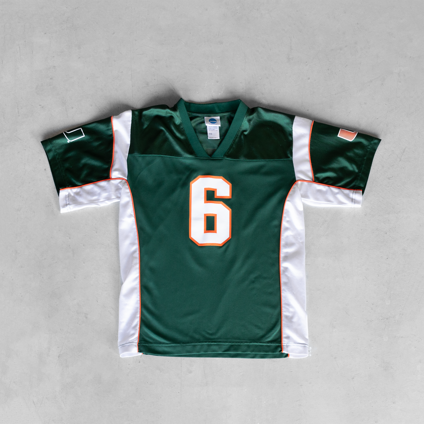 Vintage Miami Hurricanes #6 Youth Football Jersey (XL)