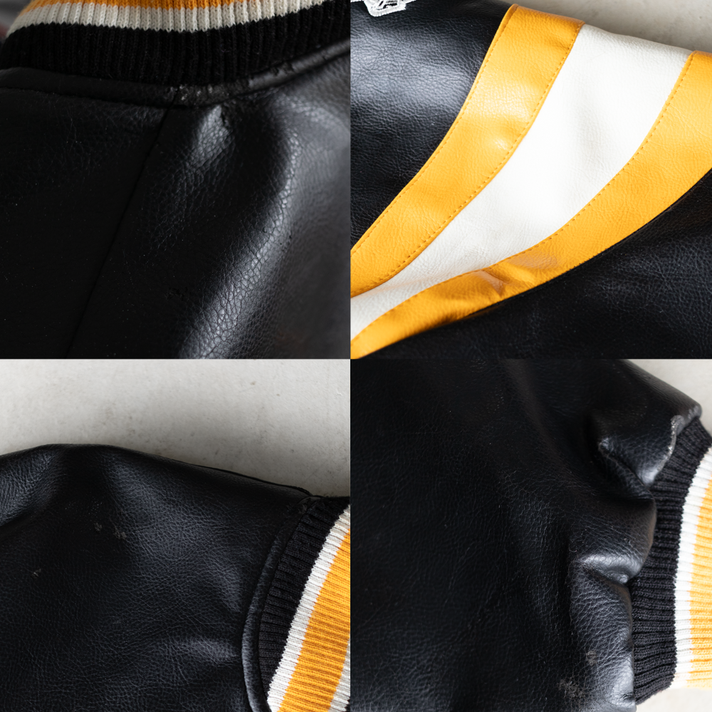 Vintage NFL Pittsburg Steelers Faux Leather Jacket (L)