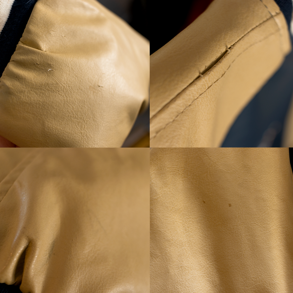Vintage University Of Pittsburg Panthers Football Faux Leather Jacket (XL)
