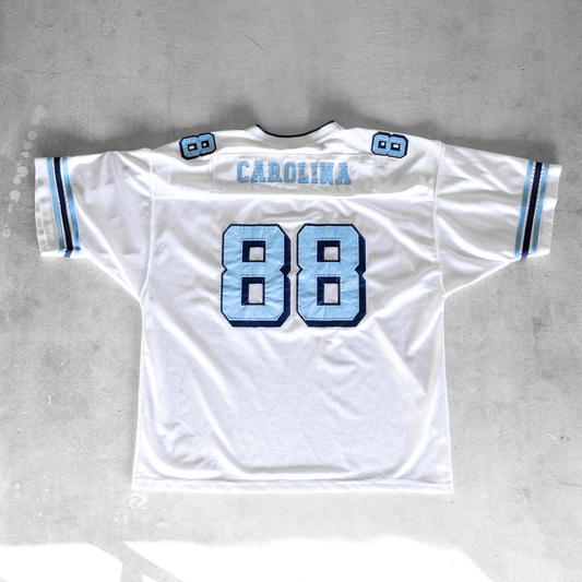 Vintage UNC Tar Heels White #88 Football Jersey (XL)