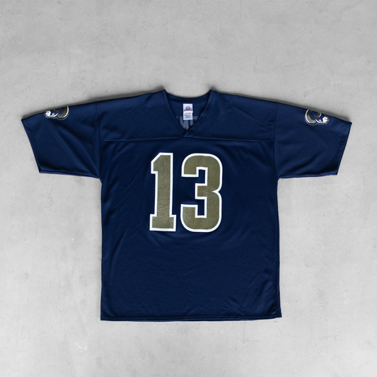 Vintage NFL St. Louis Rams Kurt Warner #13 Football Jersey (XL)