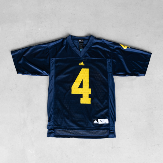 Vintage Adidas Michigan Wolverines #4 Football Jersey