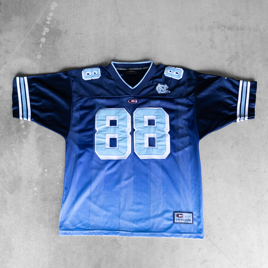 Vintage University Of North Carolina #88 Gradient Football Jersey (M)