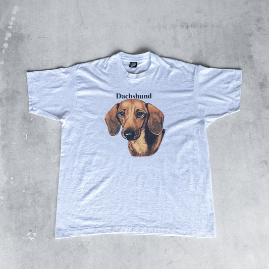 Vintage 90's Dachshund Graphic T-Shirt (XXL)