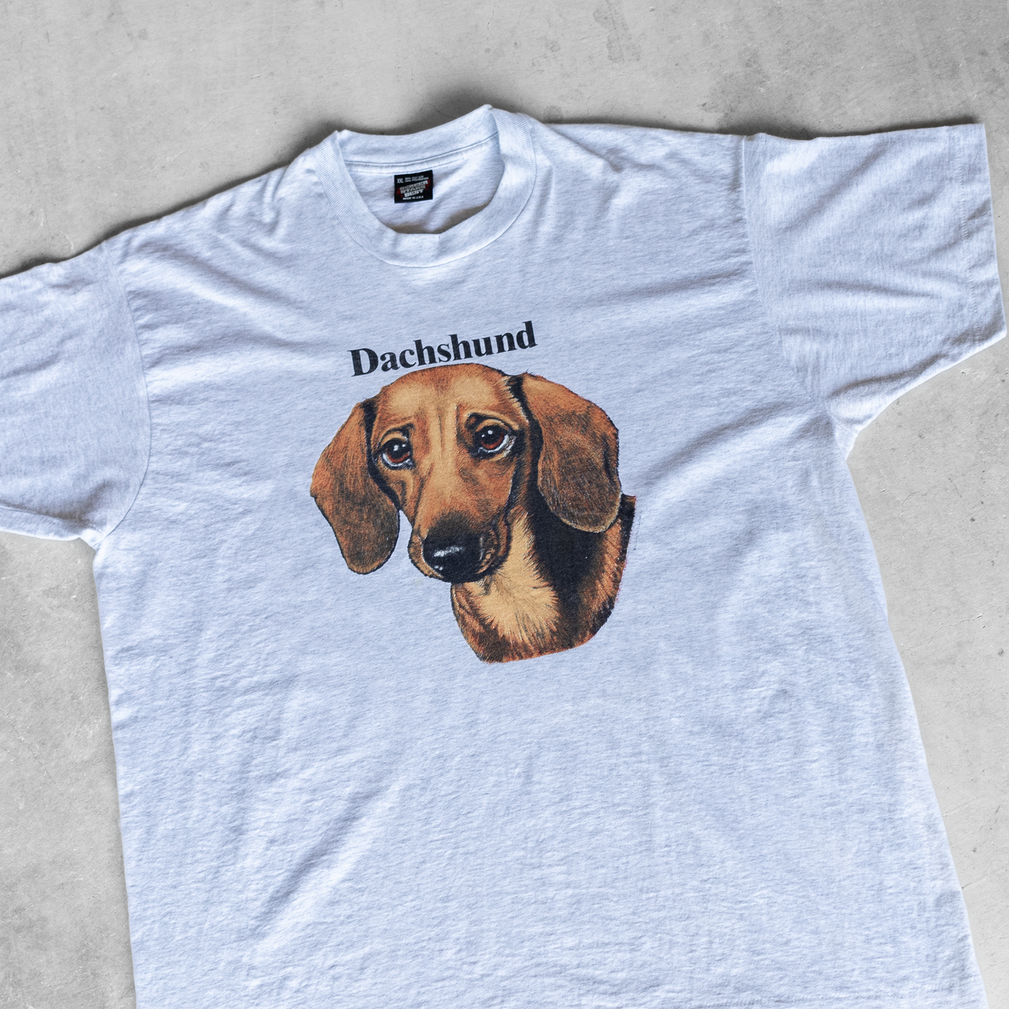 Vintage 90's Dachshund Graphic T-Shirt (XXL)