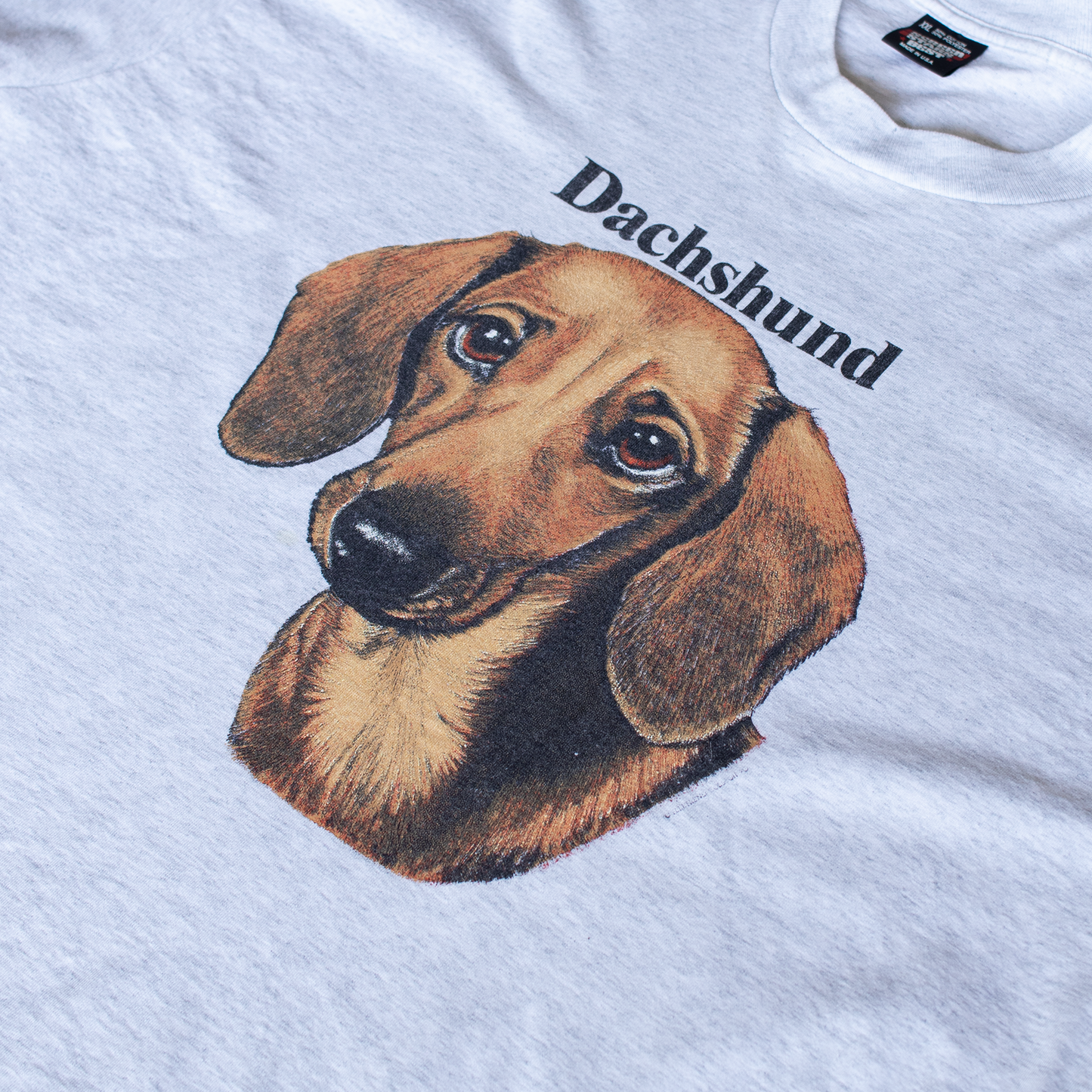 Vintage 90's Dachshund Graphic T-Shirt (XXL)