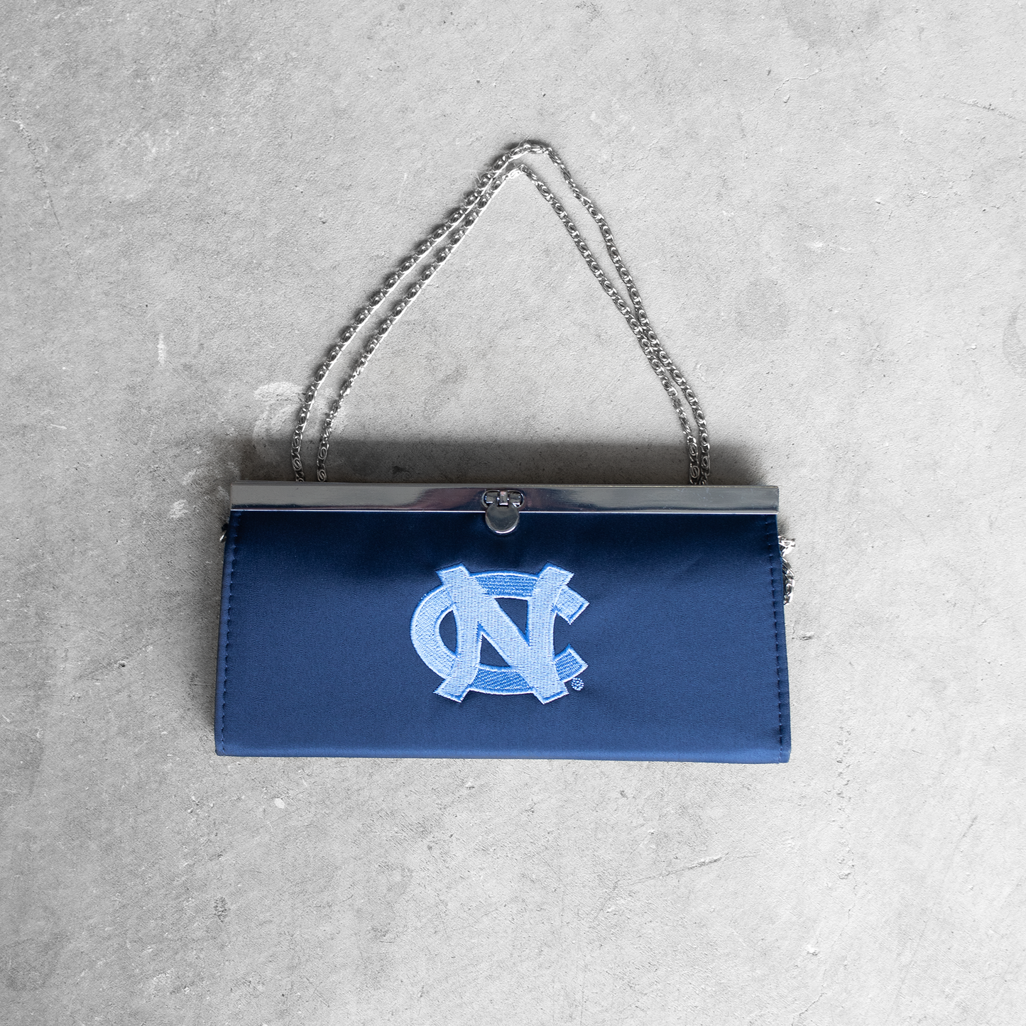 University Of North Carolina Chain Wallet/Clutch Hand Bag