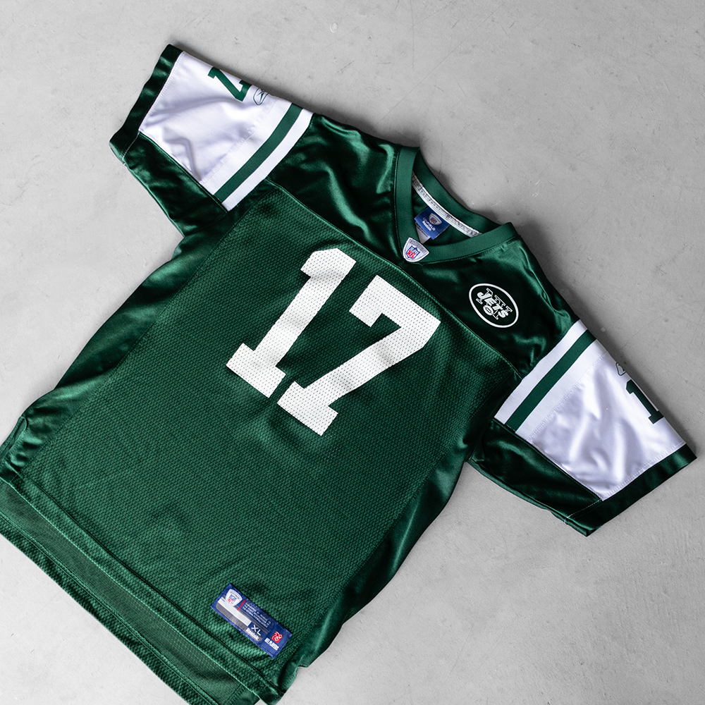 Vintage NFL New York Jets Plaxico Burress #17 Youth Football Jersey (XL)