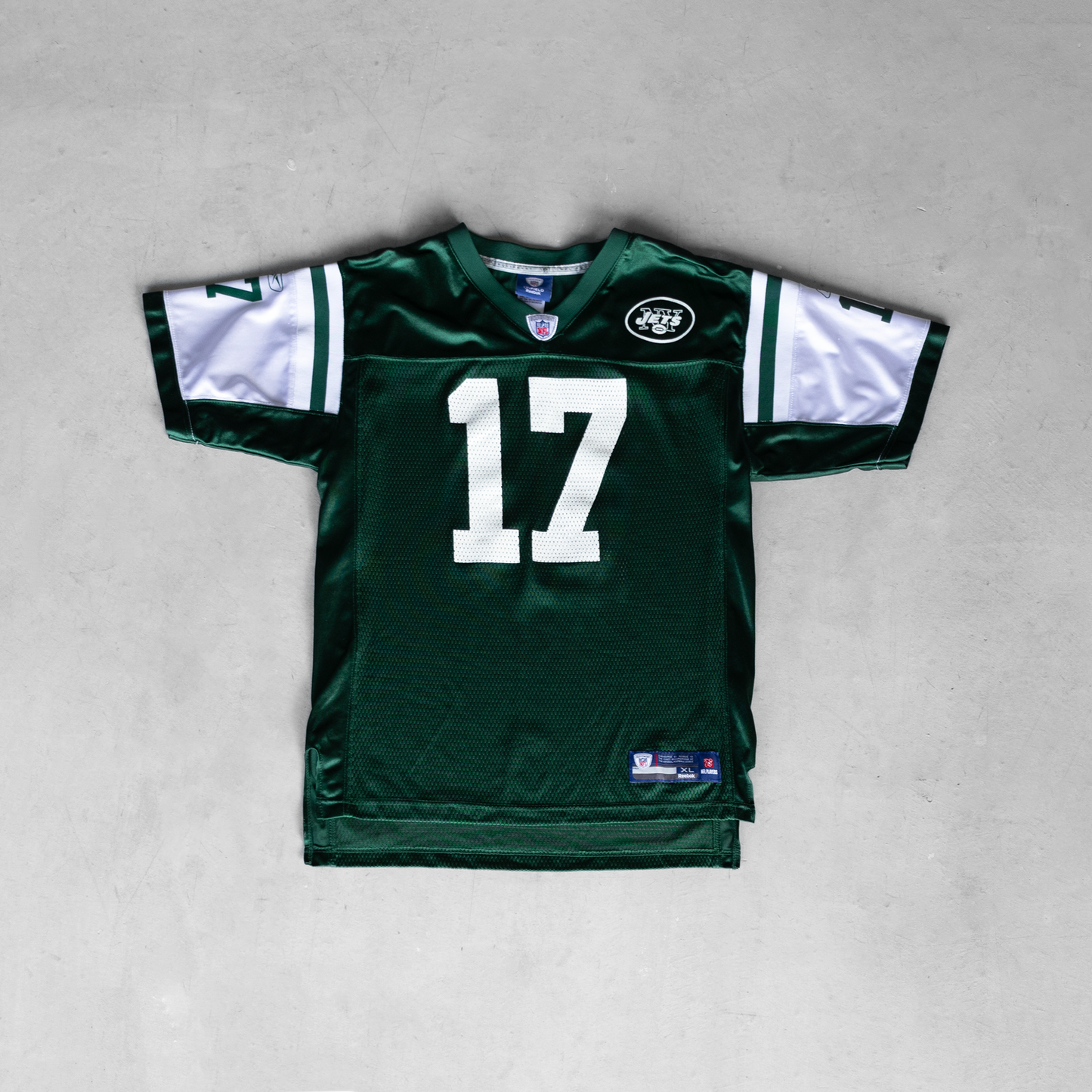 Vintage NFL New York Jets Plaxico Burress #17 Youth Football Jersey (XL)