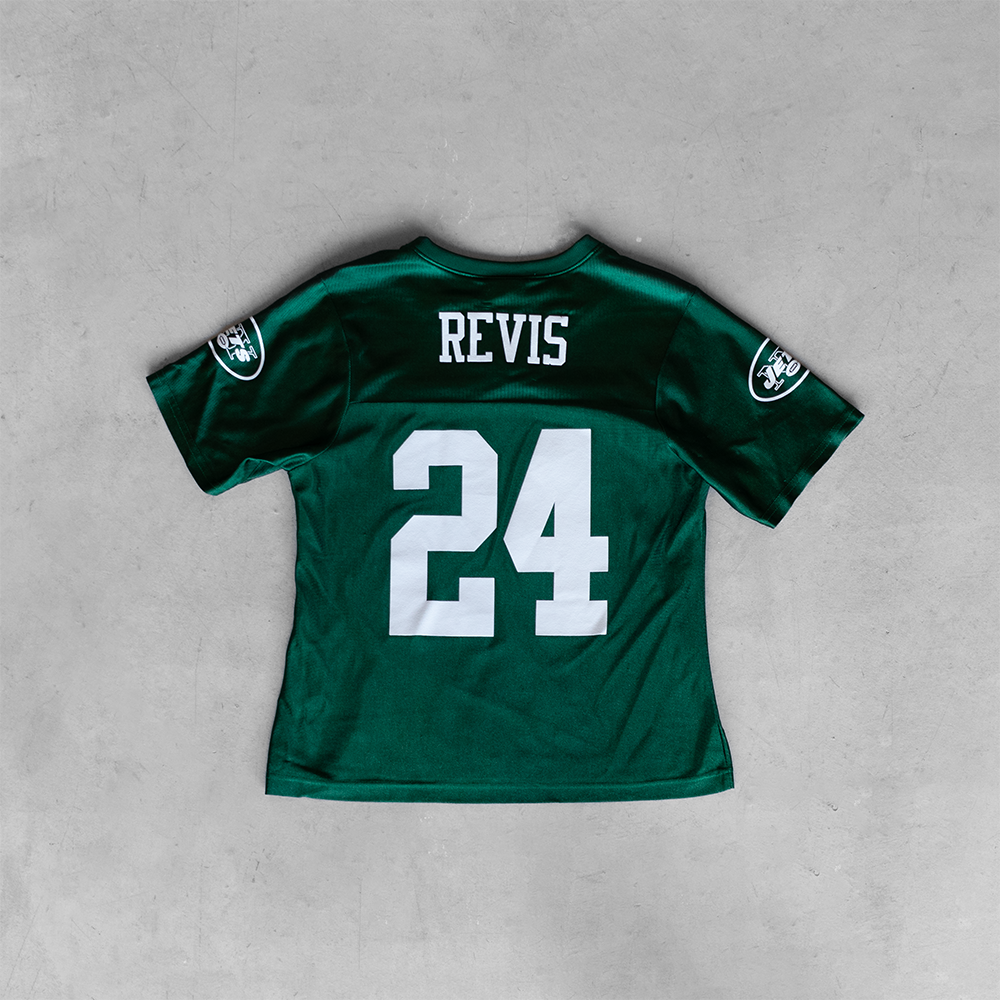 Vintage NFL NY Jets Darrelle Revis #24 Women's Football Jersey (S)