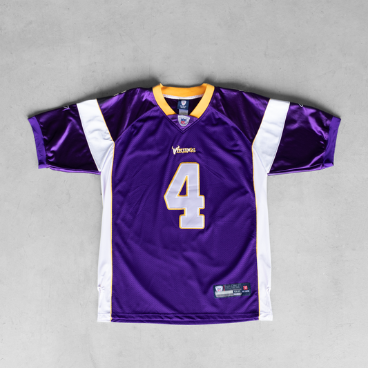 Vintage NFL Minnesota Vikings Brett Favre #4 Football Jersey (XL)