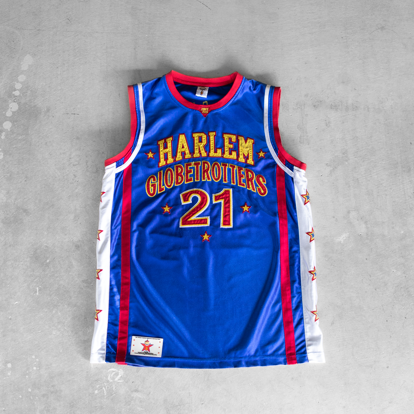 Vintage Harlem Globetrotters #21 Special K Basketball Jersey (M)
